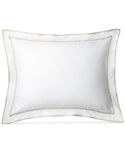 RALPH LAUREN SPENCER SATEEN BORDER SHAM, KING