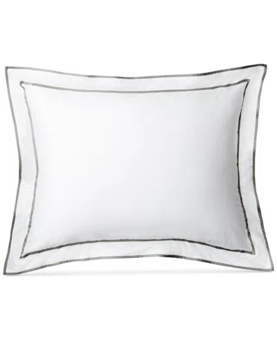 RALPH LAUREN SPENCER SATEEN BORDER SHAM, KING