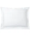 Ralph Lauren Spencer Sateen Border Sham, Standard In White  White