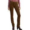 Ralph Lauren Stretch Corduroy Mid-rise Straight Pant In Honey Tan