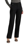 Ralph Lauren Straight Ponte Pant In Black
