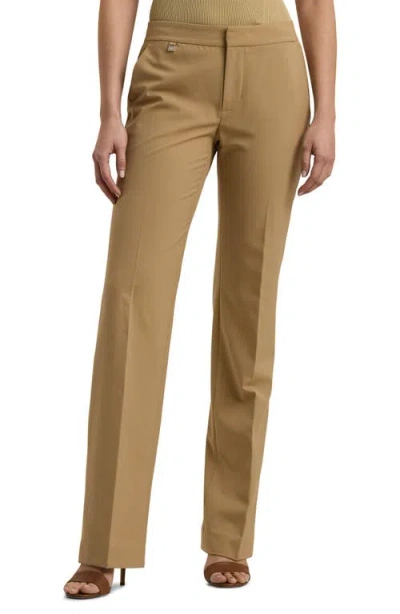 Lauren Ralph Lauren Straight Leg Pants In Camel