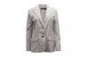 Ralph Lauren Striped Blazer In Pastel Purple Polyester In Purple
