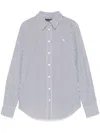 Ralph Lauren Pinstripe Shirt In White