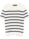 Ralph Lauren Women's Striped Short-sleeve Sweater In Neutrals