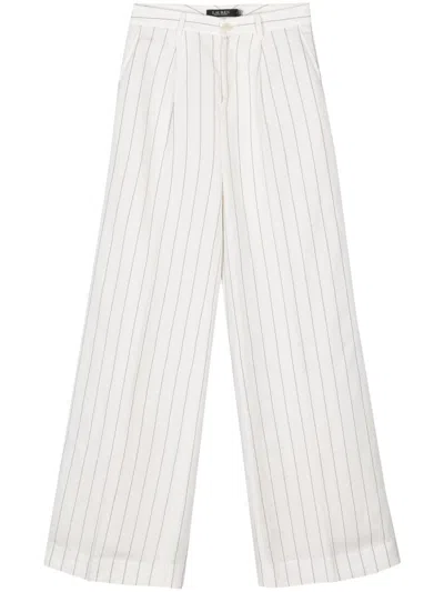 Lauren Ralph Lauren Striped Trousers In White