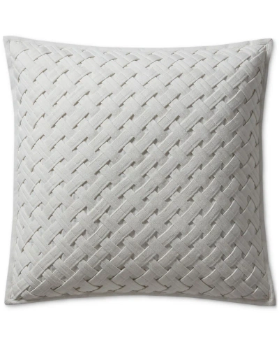 Ralph Lauren Suffield Lattice Decorative Pillow, 20" X 20" In White