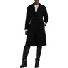 Ralph Lauren Lauren  Tie Belt Wrap Coat In Black