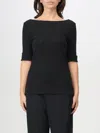 Ralph Lauren Stretch Cotton Boatneck Tee In Navy