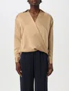 Ralph Lauren Lauren  Woman Top Sand Size M Recycled Polyester, Polyester In Leder