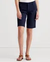 Ralph Lauren Twill Stretch Bermuda Shorts In Navy
