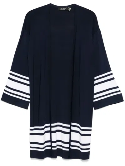 Ralph Lauren Two-tone Cardigan In Blue
