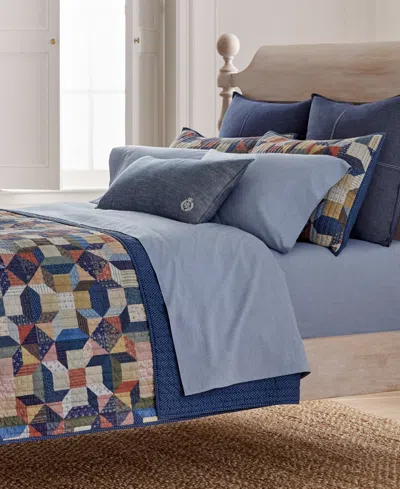 Lauren Ralph Lauren Walford Quilt, Twin In Navy Multi