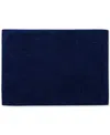 Ralph Lauren Watson Cotton Bath Rug, 17" X 24" In Navy