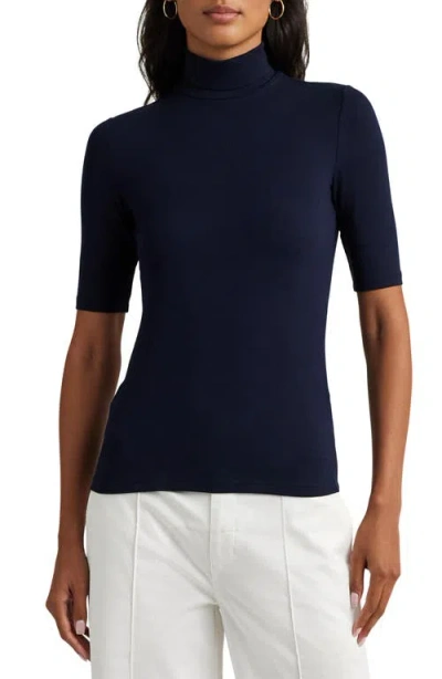 Ralph Lauren Slim-fit Turtleneck In Lauren Navy
