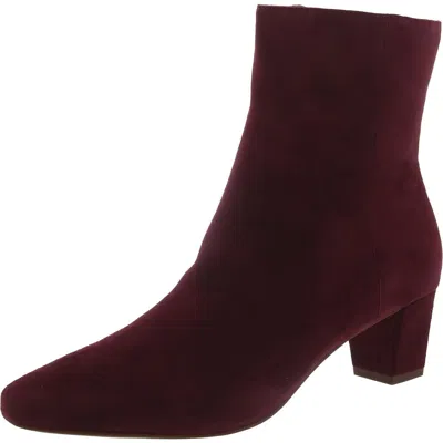 RALPH LAUREN WILLA WOMENS LEATHER ANKLE BOOTS