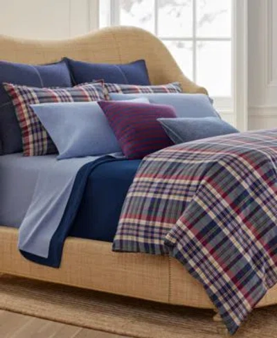 Lauren Ralph Lauren Wilson Plaid Duvet Cover Sets In Navy Red