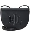 Ralph Lauren Witley Small Leather Crossbody In Black