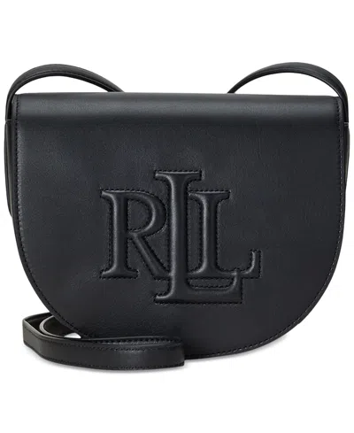 Lauren Ralph Lauren Witley Small Leather Crossbody In Black