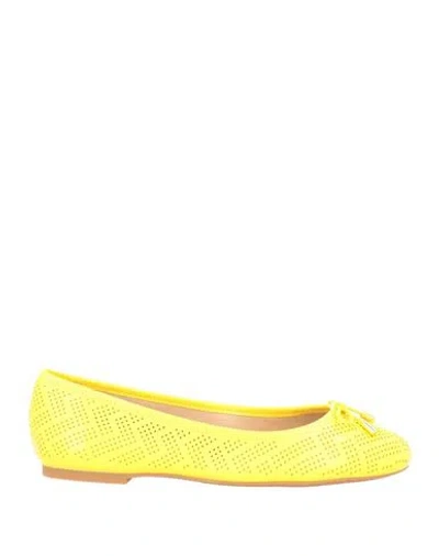 Ralph Lauren Lauren  Woman Ballet Flats Yellow Size 6.5 Soft Leather