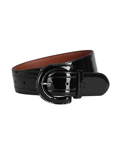 Lauren Ralph Lauren Woman Belt Black Size Xl Cow Leather