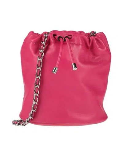 Ralph Lauren Lauren  Woman Cross-body Bag Fuchsia Size - Sheepskin In Pink