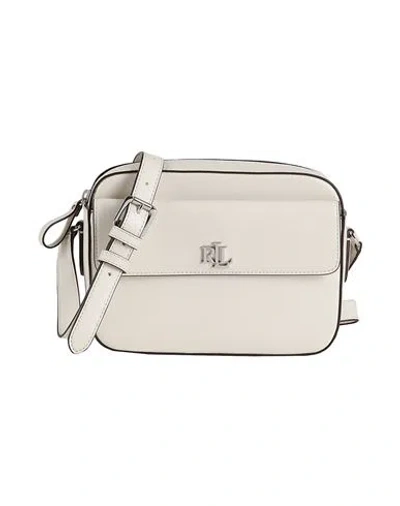 Lauren Ralph Lauren Woman Cross-body Bag Off White Size - Cow Leather