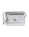 Ralph Lauren Lauren  Woman Cross-body Bag Silver Size - Cow Leather In Silver