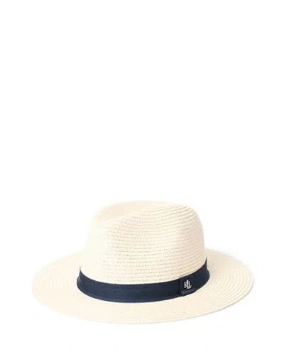 Ralph Lauren Lauren  Woman Hat White Size Onesize Paper In Bone