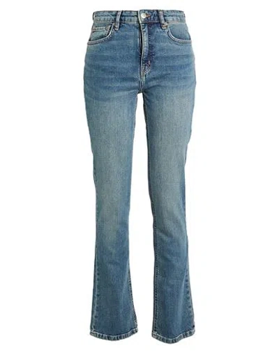 Ralph Lauren Lauren  Woman Jeans Blue Size 10 Cotton, Elastane