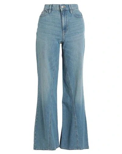 Lauren Ralph Lauren Woman Jeans Blue Size 8 Cotton, Lyocell