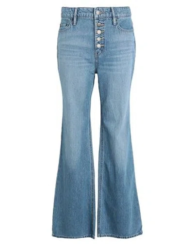 Ralph Lauren Lauren  Woman Jeans Blue Size 6 Cotton, Lyocell