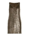 Ralph Lauren Sequined Mini Dress In Green