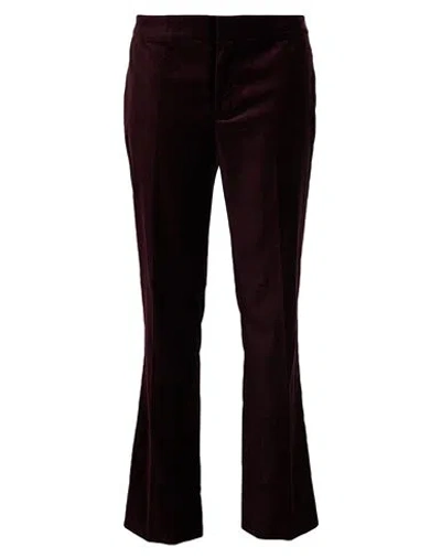 Ralph Lauren Lauren  Woman Pants Plum Size 10 Cotton, Elastane In Purple