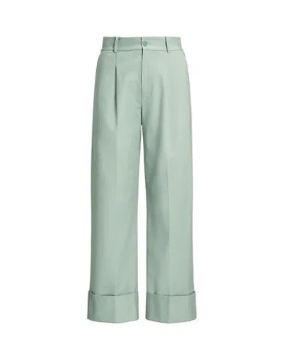 Ralph Lauren Lauren  Woman Pants Sage Green Size 6 Cotton, Elastane