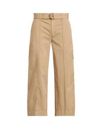 Ralph Lauren Lauren  Woman Pants Sand Size 8 Cotton, Elastane In Beige