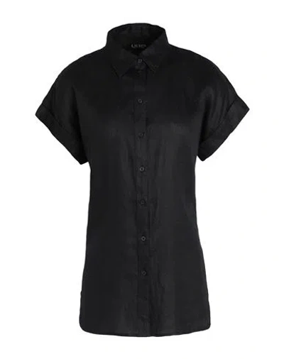 Ralph Lauren Lauren  Woman Shirt Black Size Xl Linen