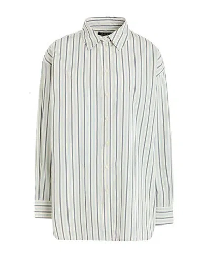Ralph Lauren Lauren  Woman Shirt Ivory Size Xl Cotton In White