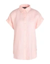 Ralph Lauren Lauren  Woman Shirt Light Pink Size L Linen In Pink Opal