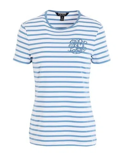 Ralph Lauren Lauren  Woman T-shirt Slate Blue Size S Cotton, Elastane