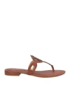 Ralph Lauren Audrie Burnished Leather Sandal In Brown