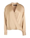 Ralph Lauren Lauren  Woman Top Sand Size M Recycled Polyester, Polyester In Beige