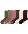 Ralph Lauren Women's 6-pk. Paisley Roll-top Socks In Assorted