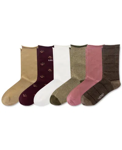Ralph Lauren Women's 6-pk. Roll-top Slack Socks In Assorted
