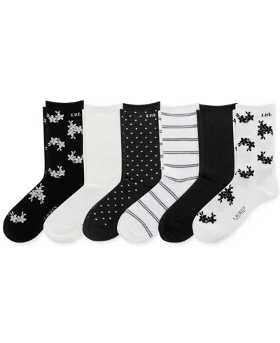 Ralph Lauren Women's 6-pk. Spring Floral Trouser Socks In Assorted