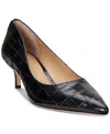Ralph Lauren Women's Adrienne Slip-on Pointed-toe Pumps In Black Croc