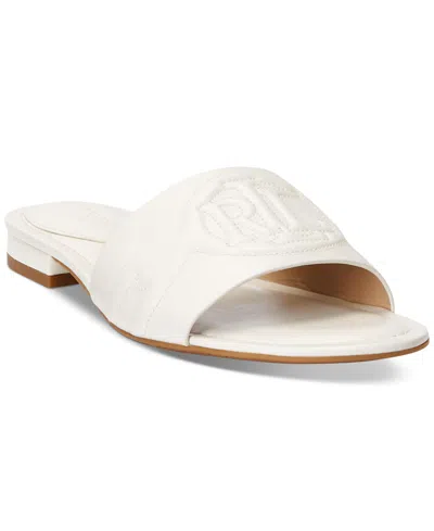 Lauren Ralph Lauren Women's Alegra Slide Sandals In Soft White