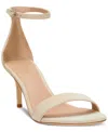 Ralph Lauren Gwen Metallic Nappa Leather Sandal In Sand Dune