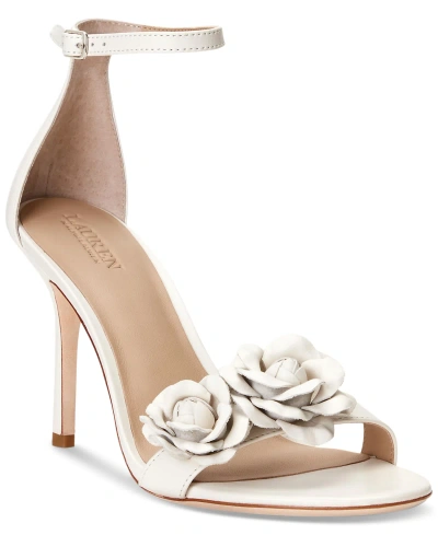 Lauren Ralph Lauren Women's Allie Flower Dress Sandals In Soft White