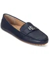 Ralph Lauren Women's Barnsbury Slip-on Driver Loafer Flats In Refined Navy